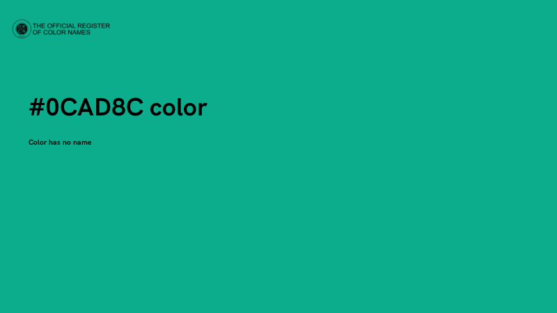#0CAD8C color image