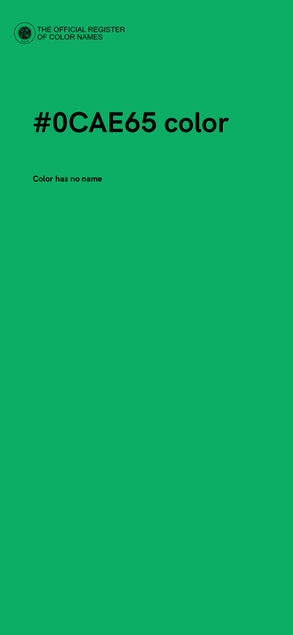 #0CAE65 color image