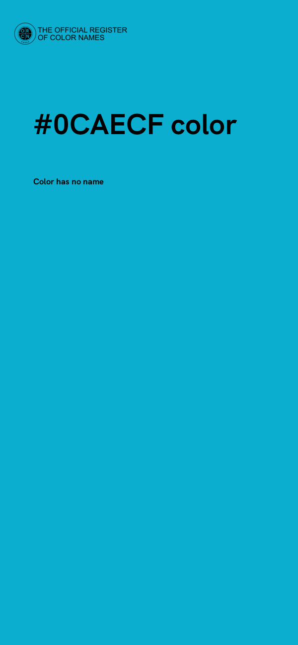 #0CAECF color image