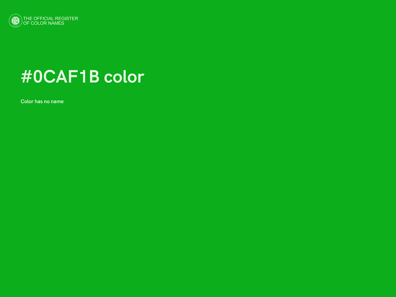 #0CAF1B color image