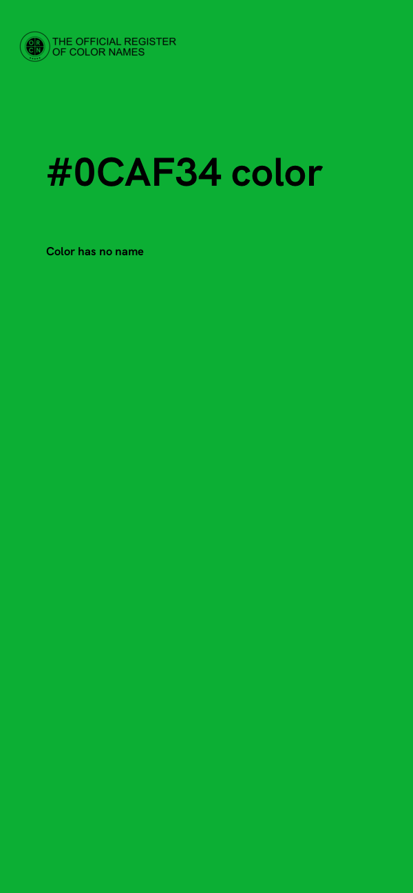 #0CAF34 color image
