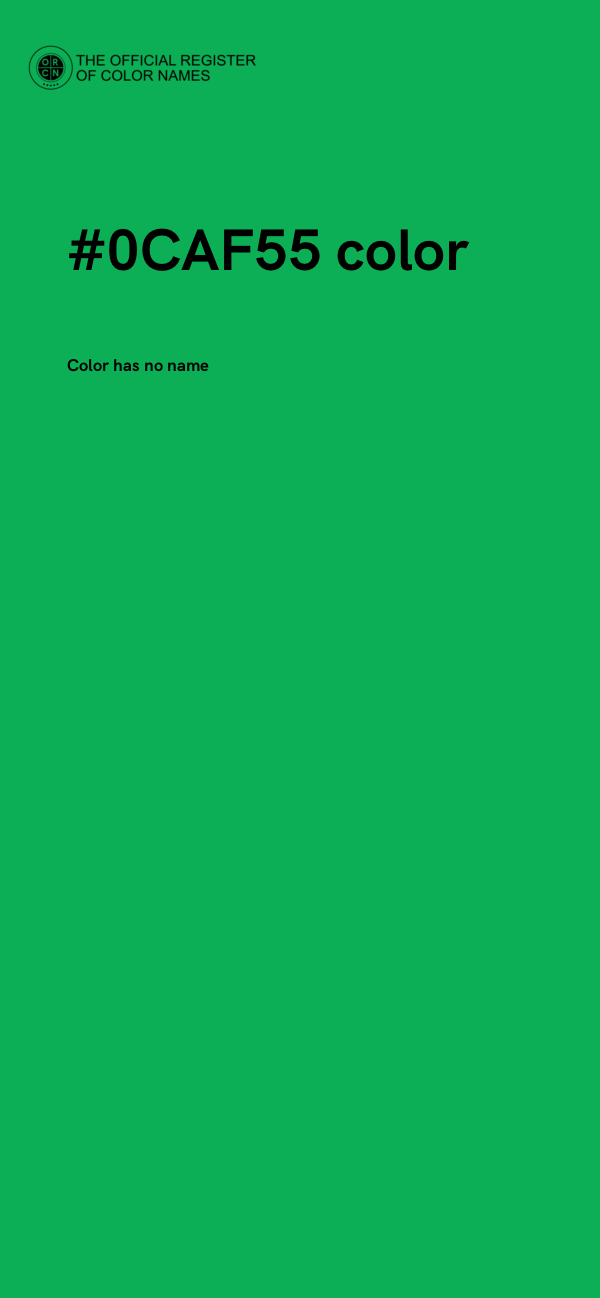 #0CAF55 color image