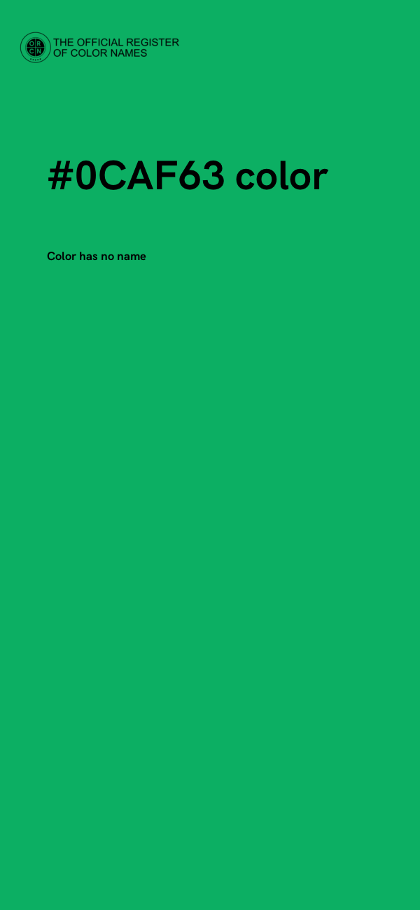 #0CAF63 color image