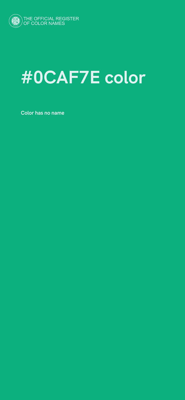 #0CAF7E color image