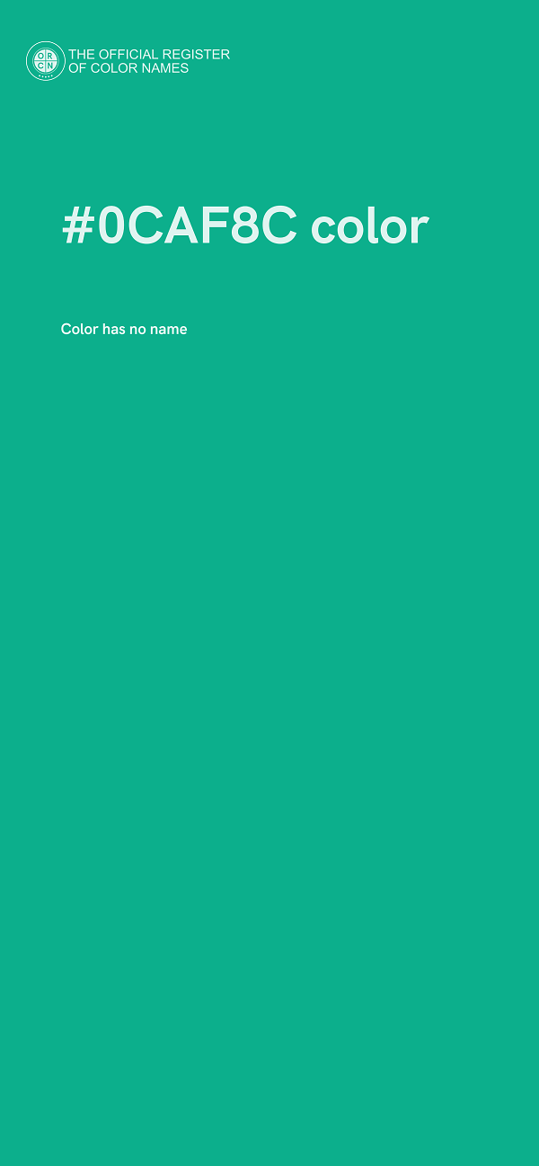 #0CAF8C color image