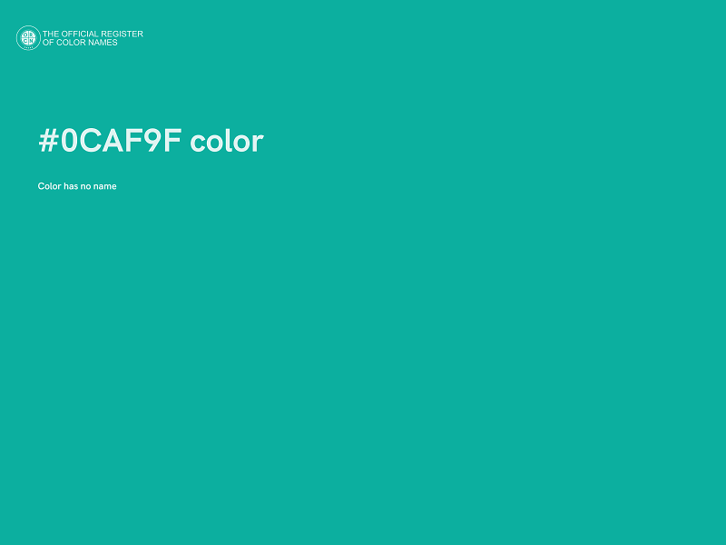 #0CAF9F color image