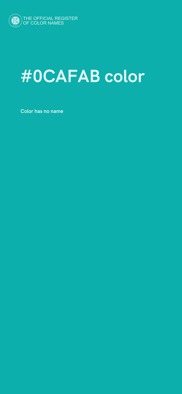 #0CAFAB color image