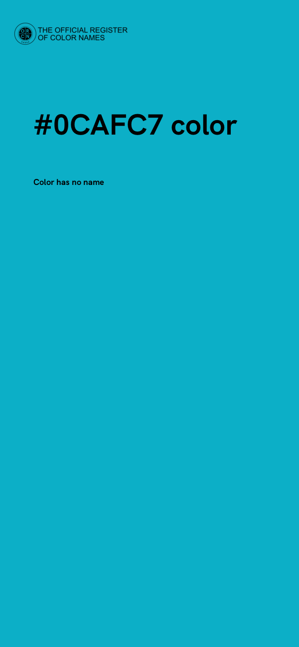 #0CAFC7 color image