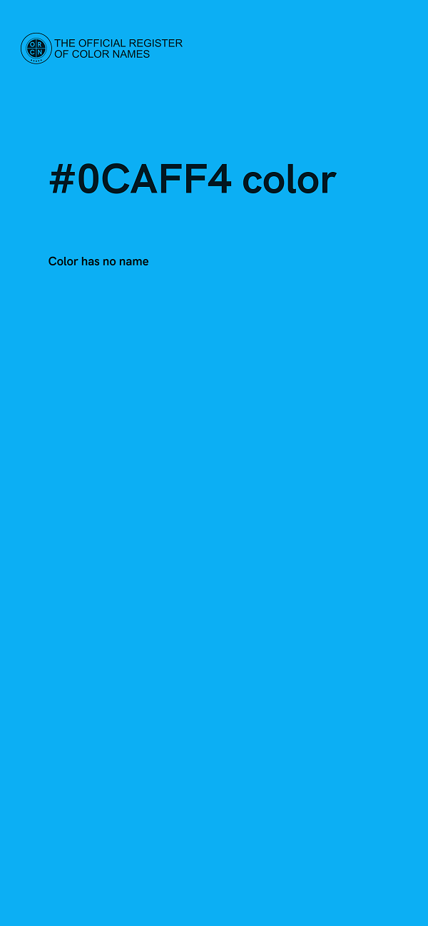 #0CAFF4 color image