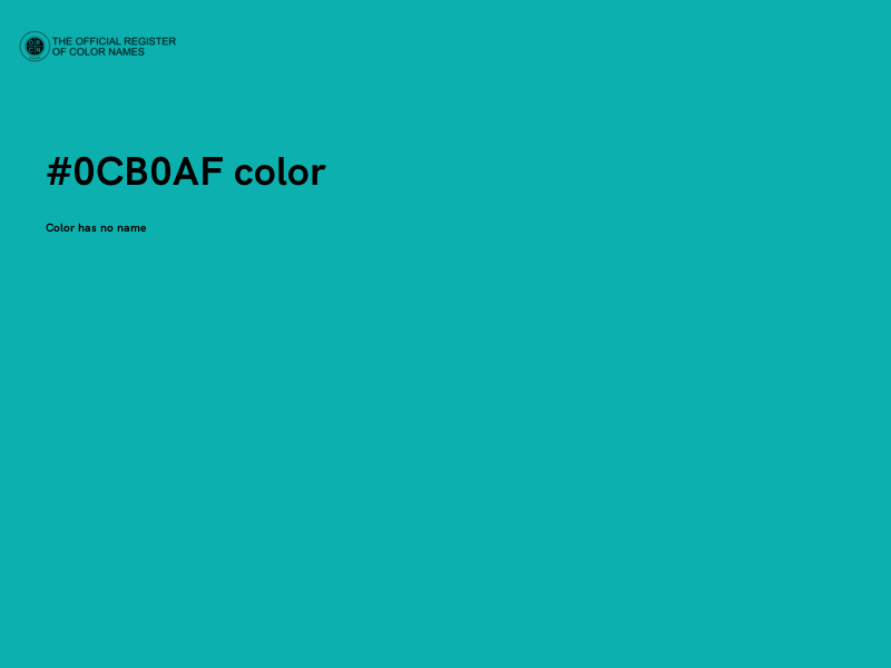 #0CB0AF color image