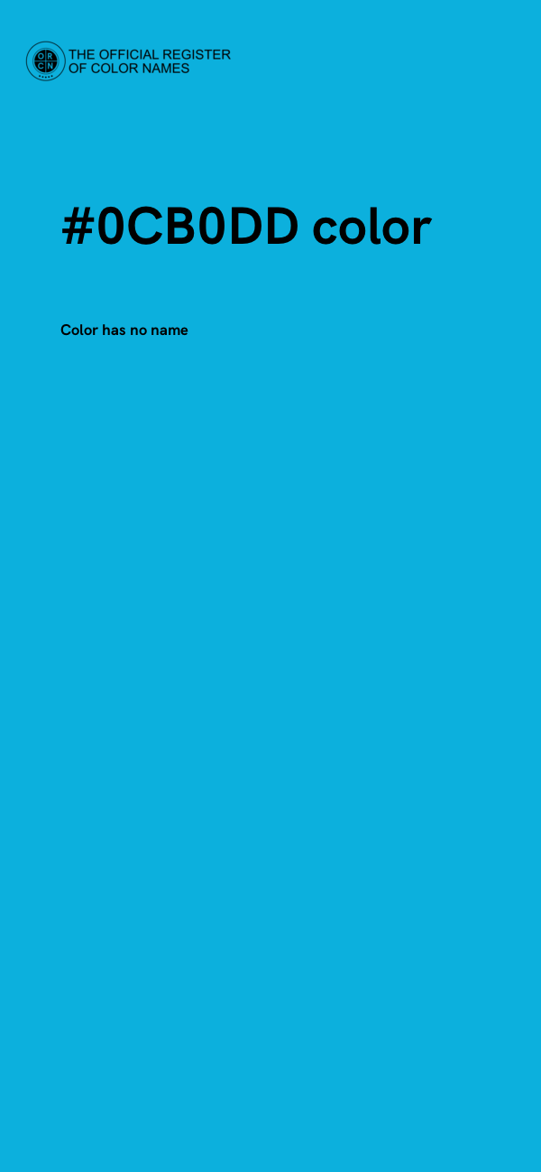 #0CB0DD color image
