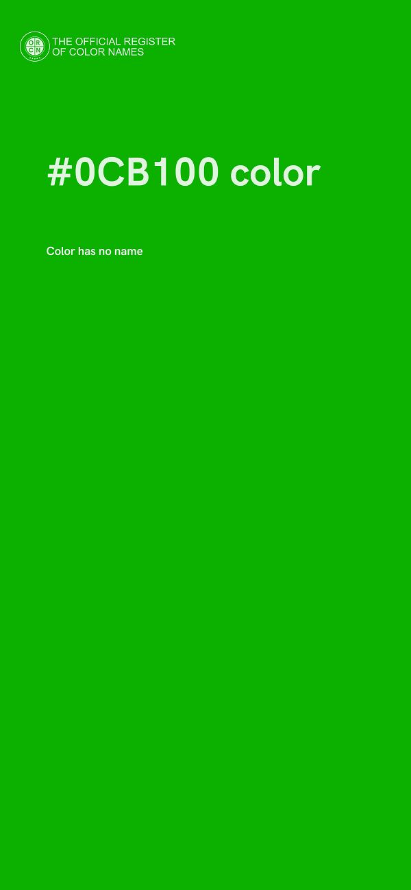 #0CB100 color image