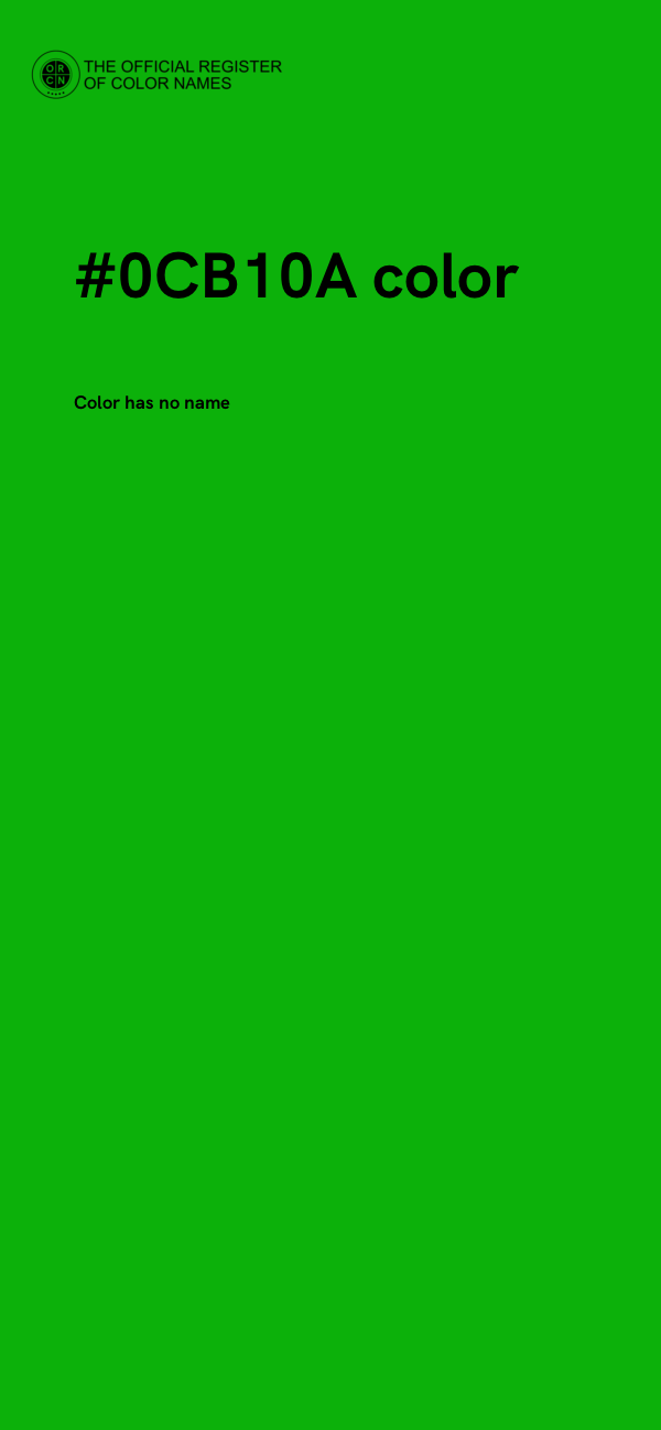 #0CB10A color image