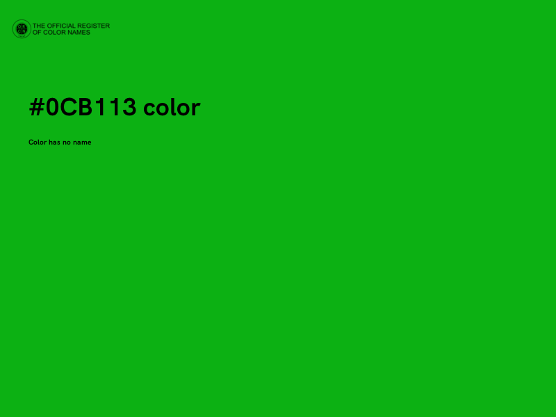 #0CB113 color image