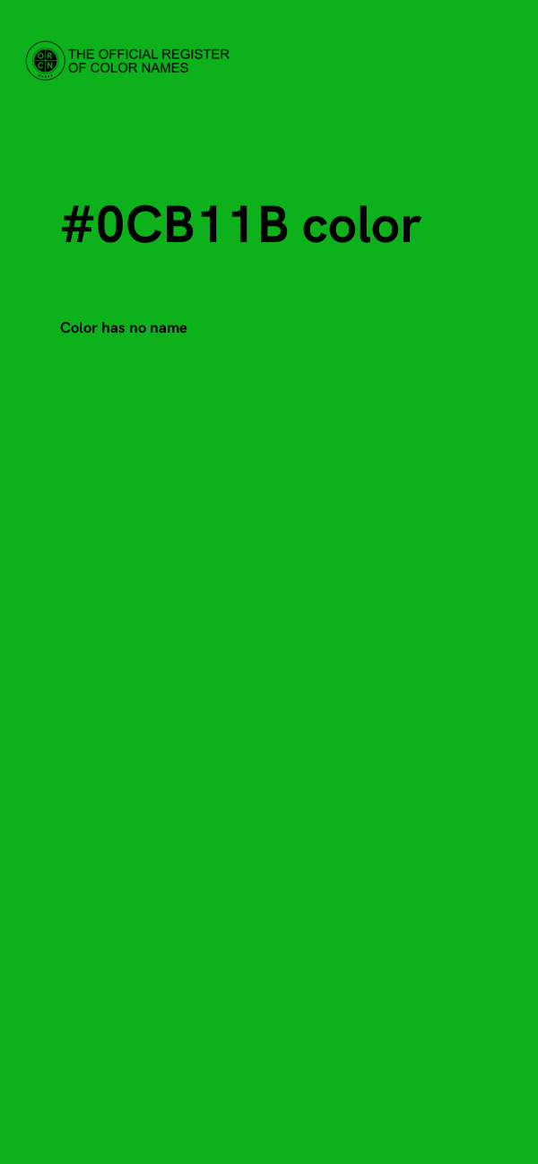 #0CB11B color image
