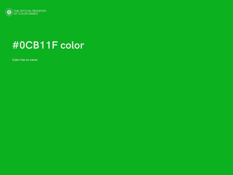 #0CB11F color image