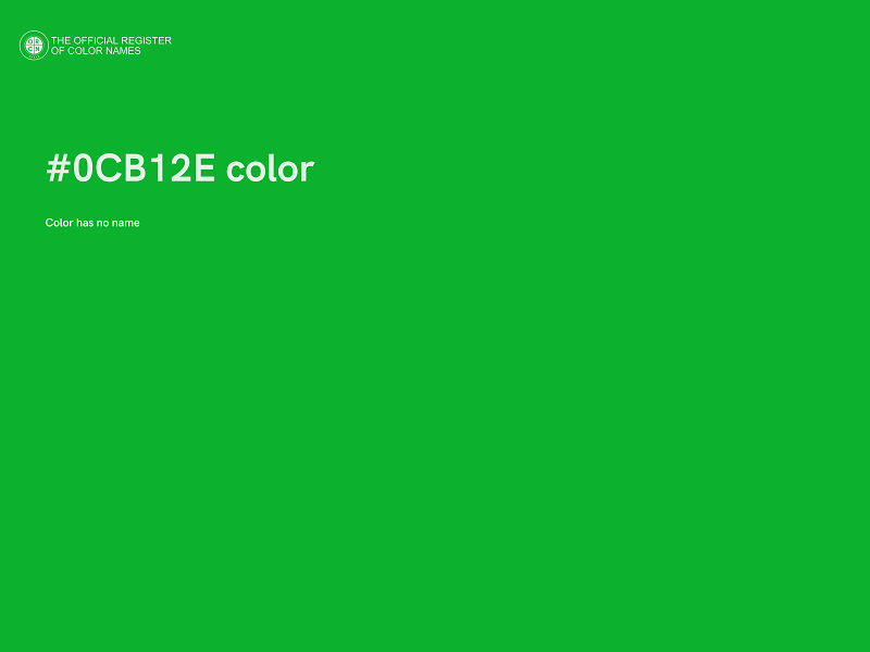 #0CB12E color image