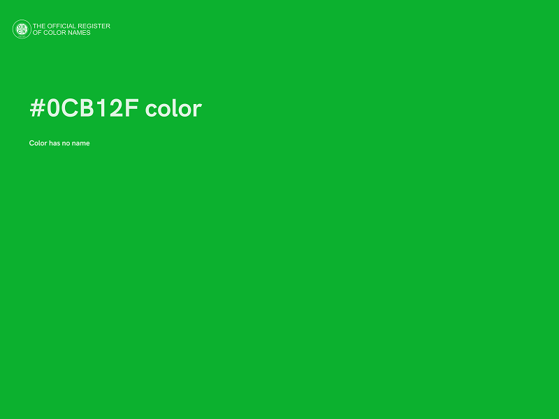 #0CB12F color image