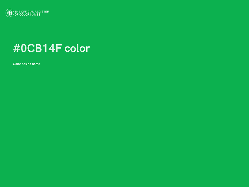 #0CB14F color image