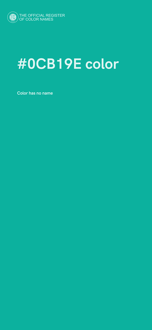 #0CB19E color image