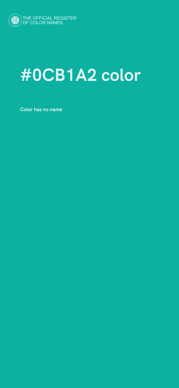 #0CB1A2 color image