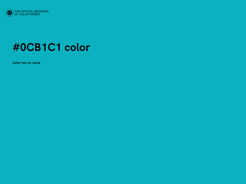 #0CB1C1 color image
