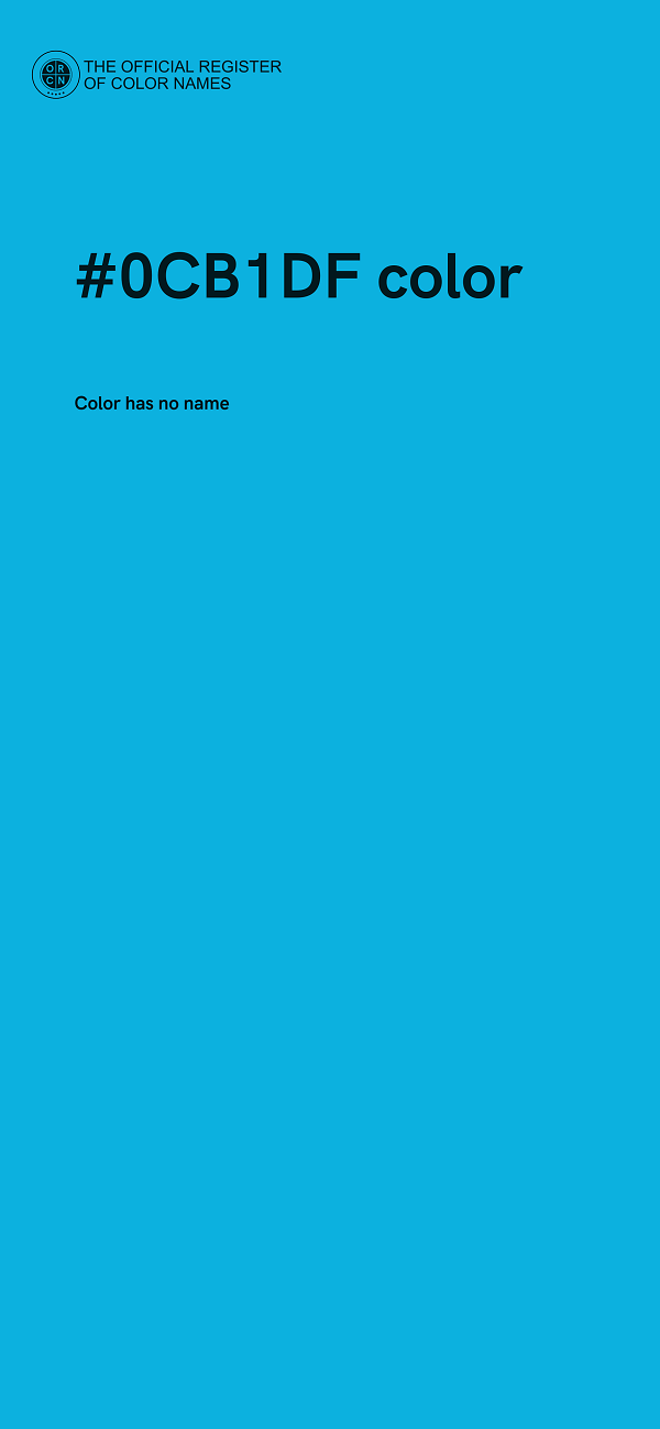 #0CB1DF color image