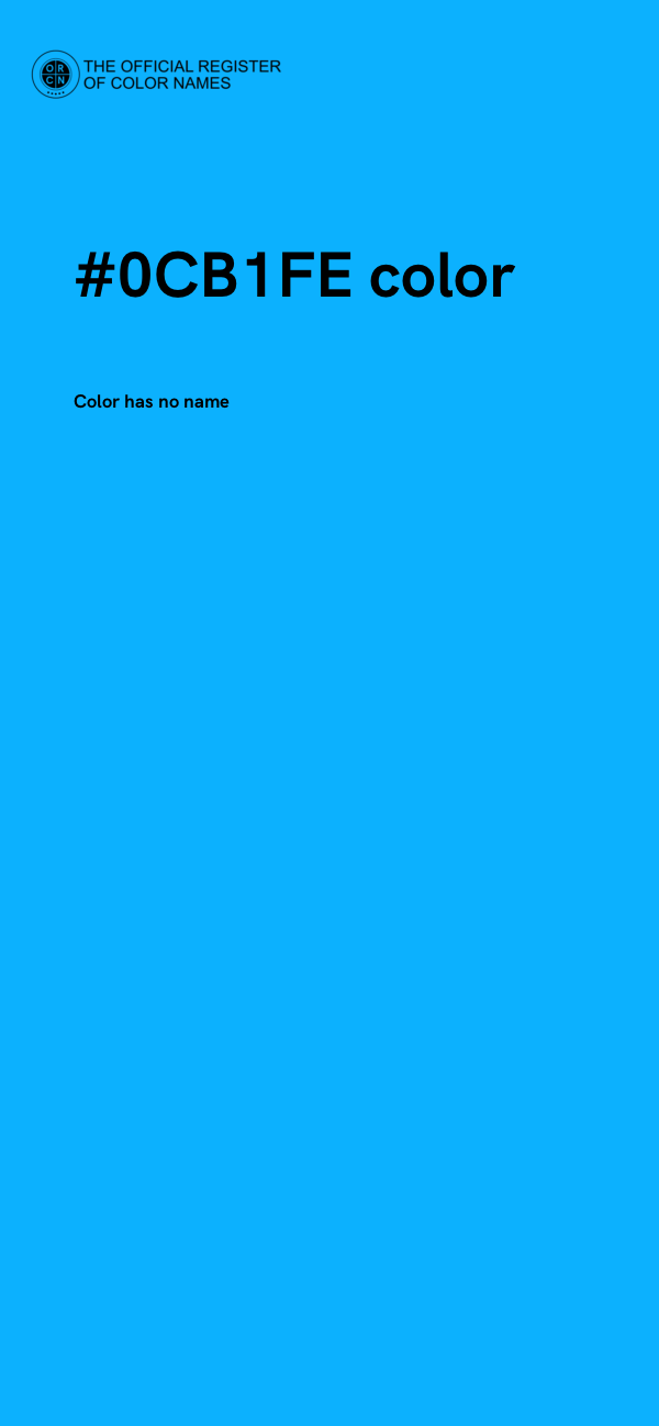 #0CB1FE color image