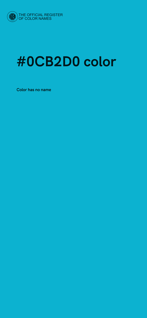 #0CB2D0 color image