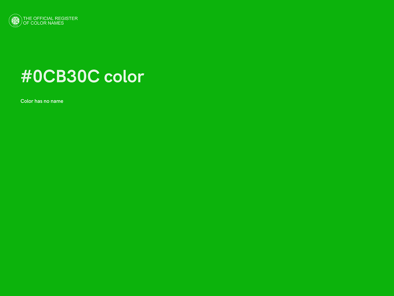 #0CB30C color image