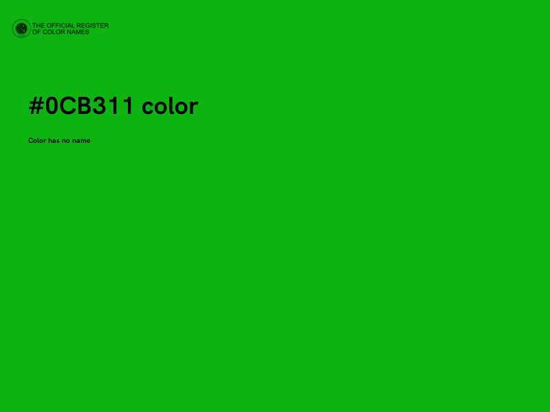 #0CB311 color image