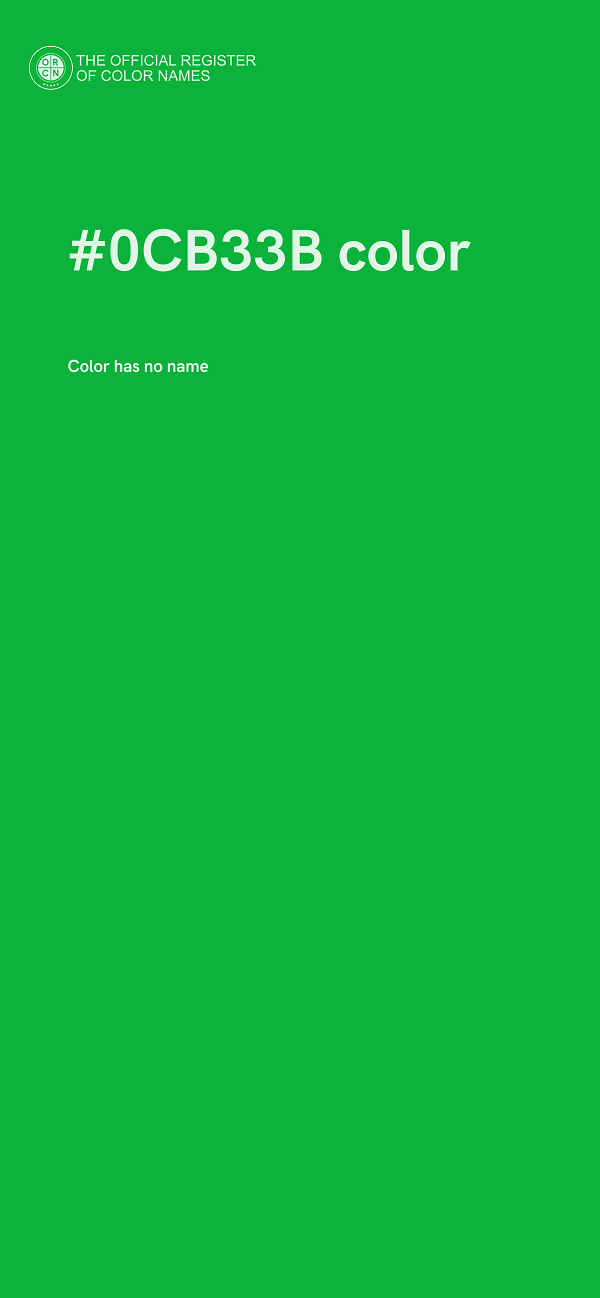#0CB33B color image