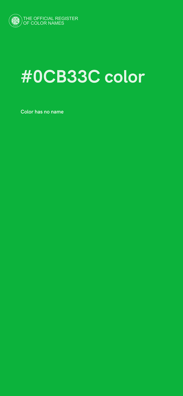 #0CB33C color image