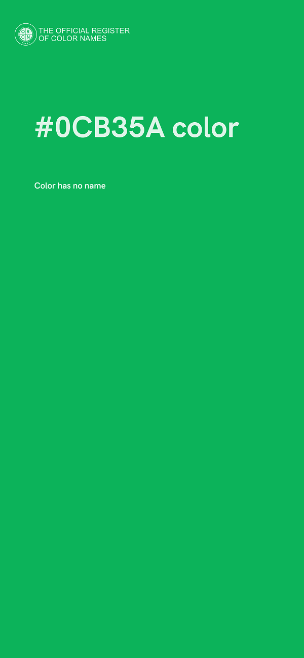#0CB35A color image