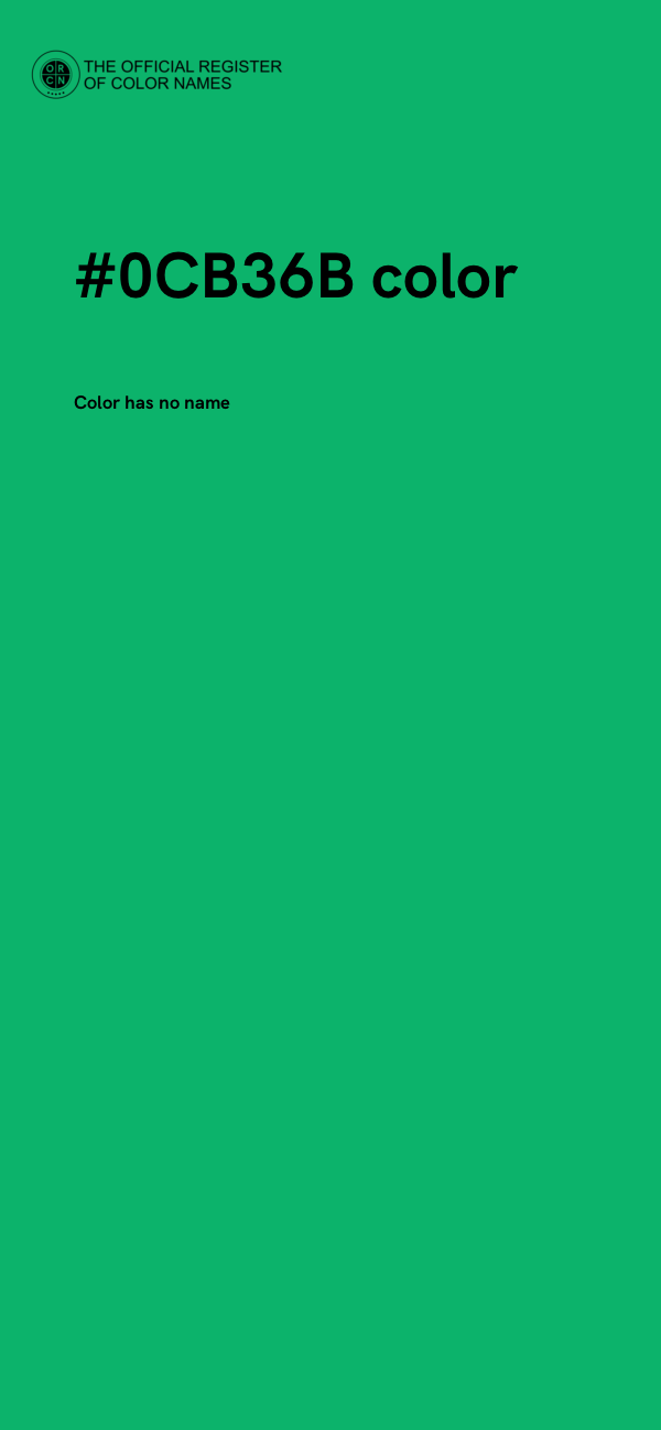 #0CB36B color image