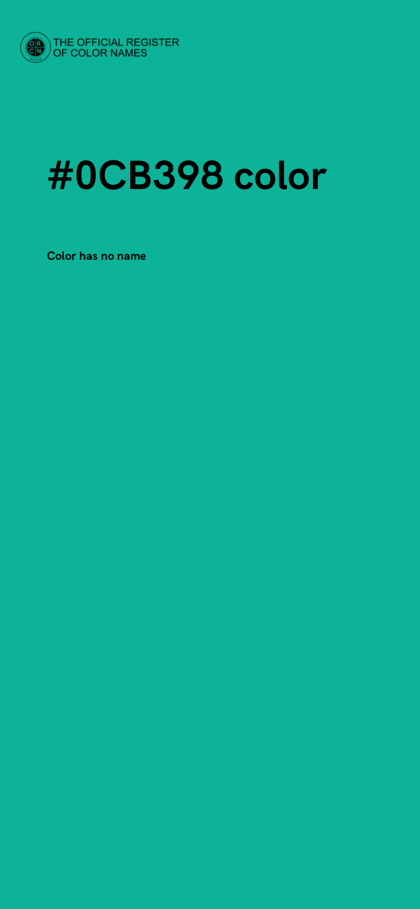#0CB398 color image