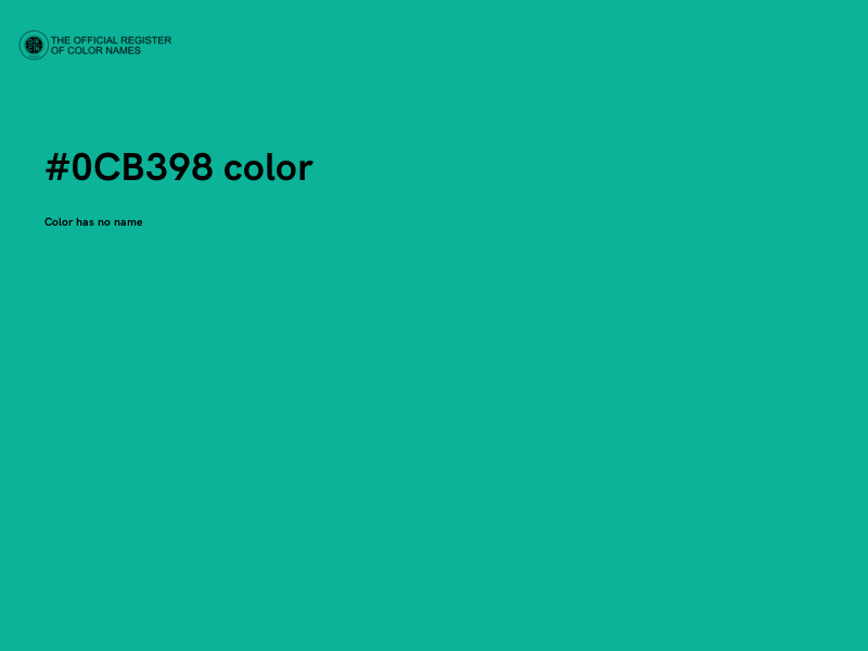 #0CB398 color image