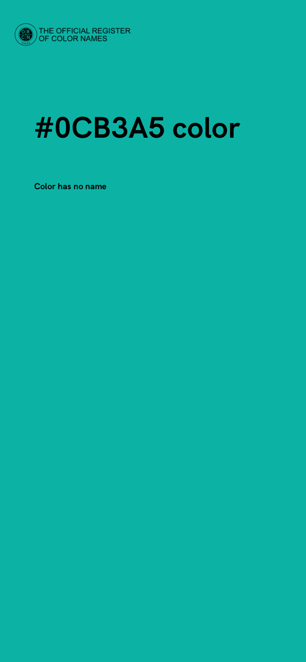 #0CB3A5 color image