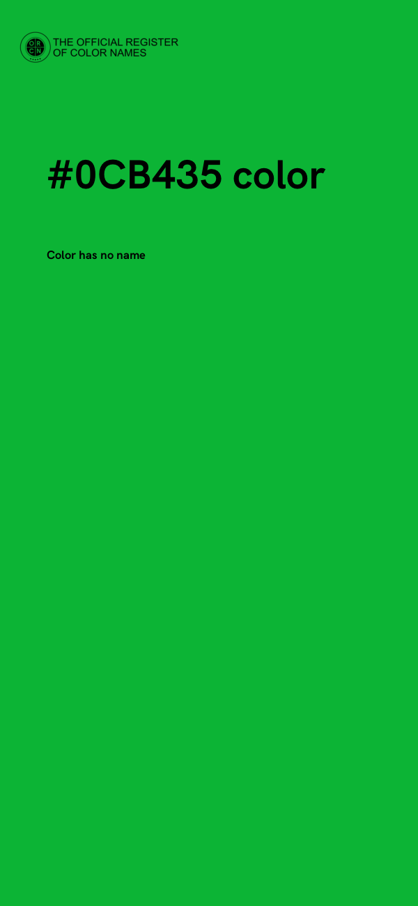 #0CB435 color image