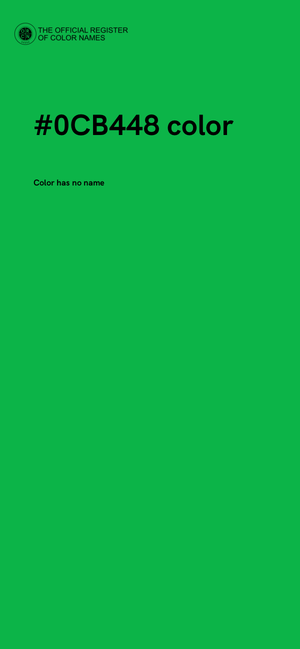 #0CB448 color image