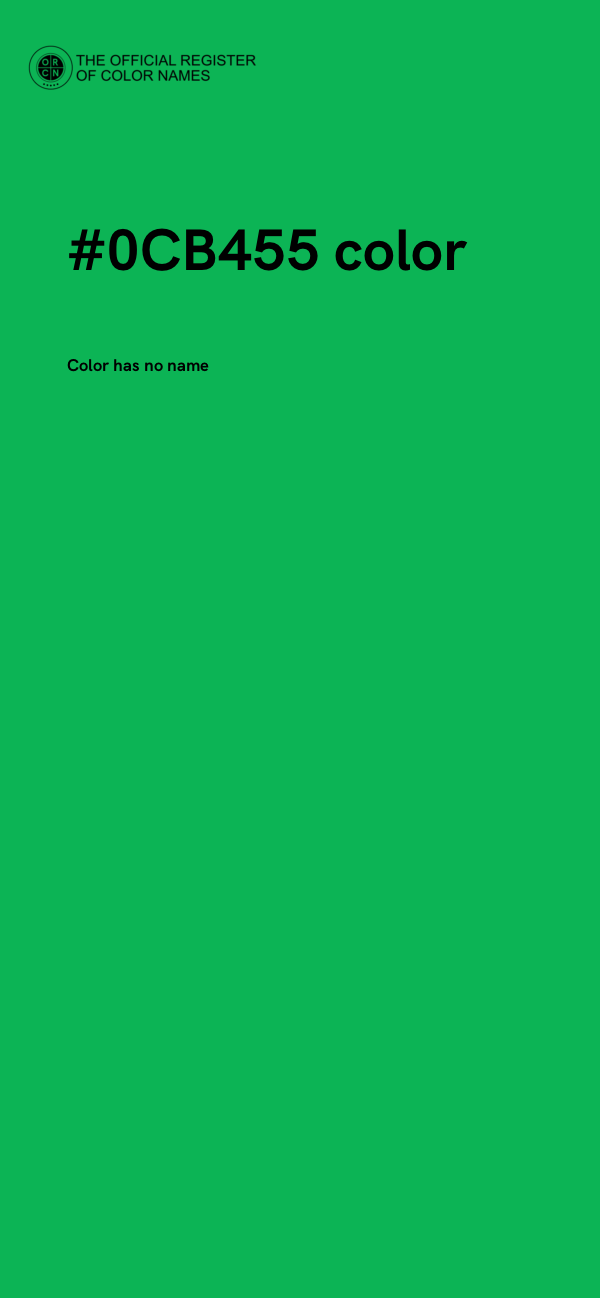 #0CB455 color image