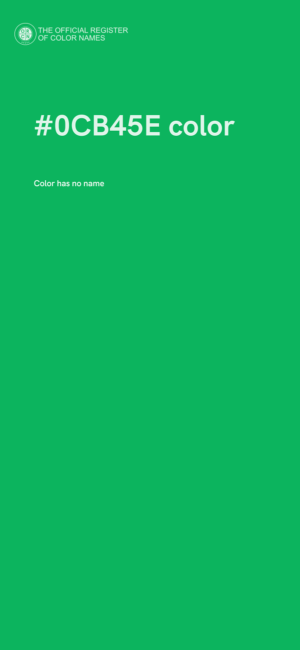 #0CB45E color image