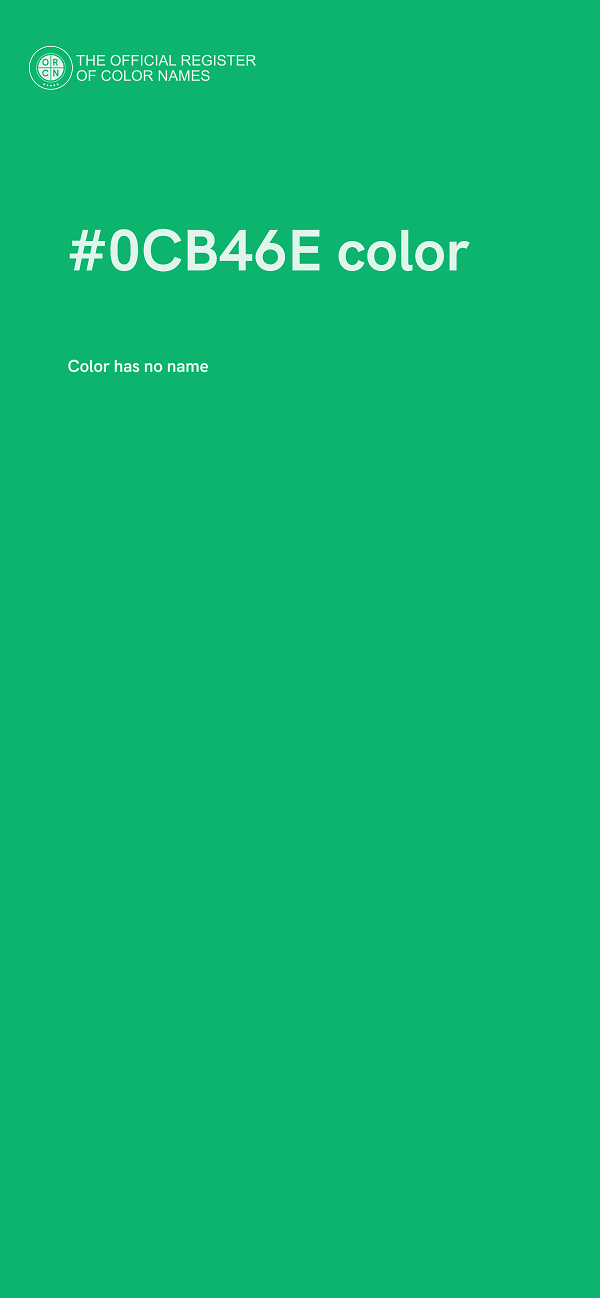 #0CB46E color image