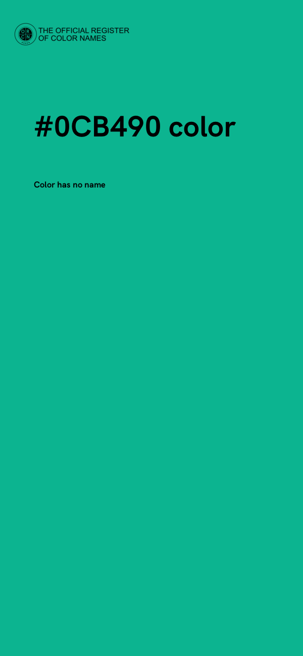 #0CB490 color image