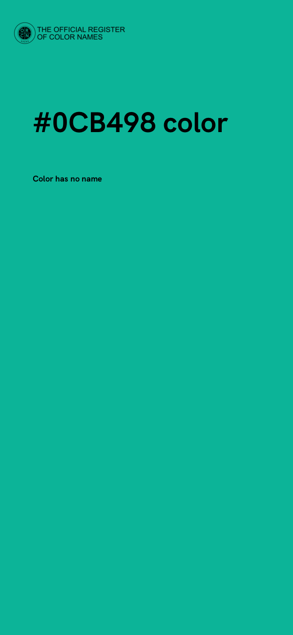 #0CB498 color image