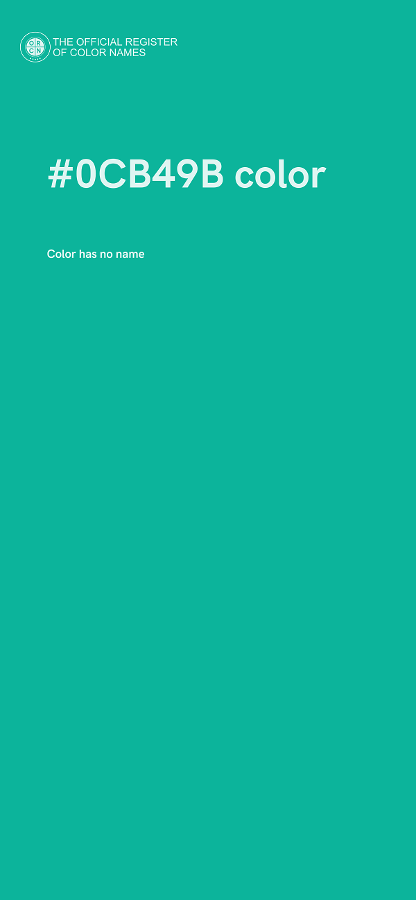 #0CB49B color image