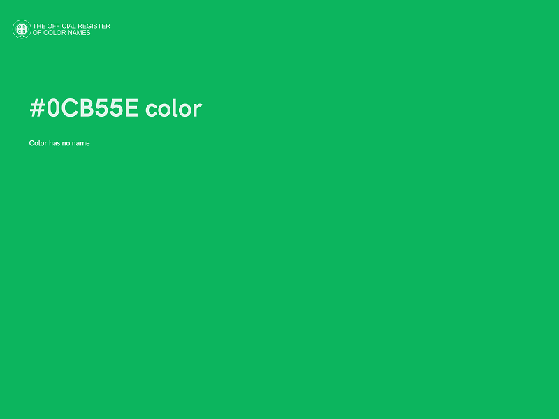 #0CB55E color image