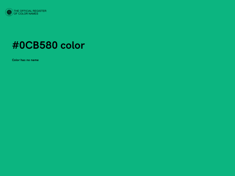 #0CB580 color image