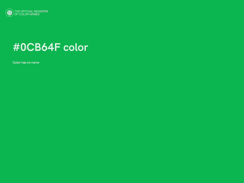 #0CB64F color image