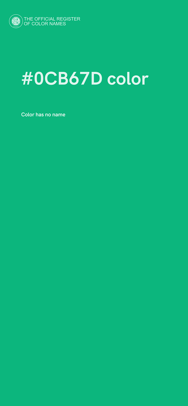 #0CB67D color image